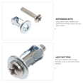 thumbnail image 2 of Miangastore 10 Pcs Écrou de Fixation de Porte Creux avec Vis, 2 of 9