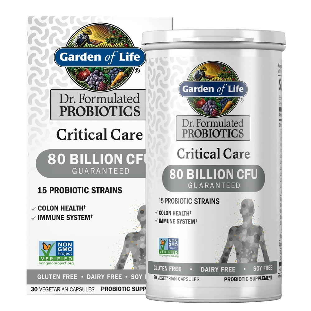 Garden of Life Dr. Formulated Critical Care Probiotics, 80 Billion CFU