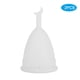thumbnail image 1 of Copa Menstrual De Silicona Para Mujer Copa Menstrual De Silicona 2 Piezas Copa Menstrual De Silicona Para Mujer Copa De Higiene Femenina Suministros Para El Período De ANGGREK Blanco en forma de luna L, 1 of 8