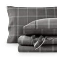 thumbnail image 1 of Juego de Sábanas Ultra Suaves Bare Home Colección Premium 1800 4 Piezas Tamaño Queen Cuadros Modernos Gris/blanco, 1 of 7