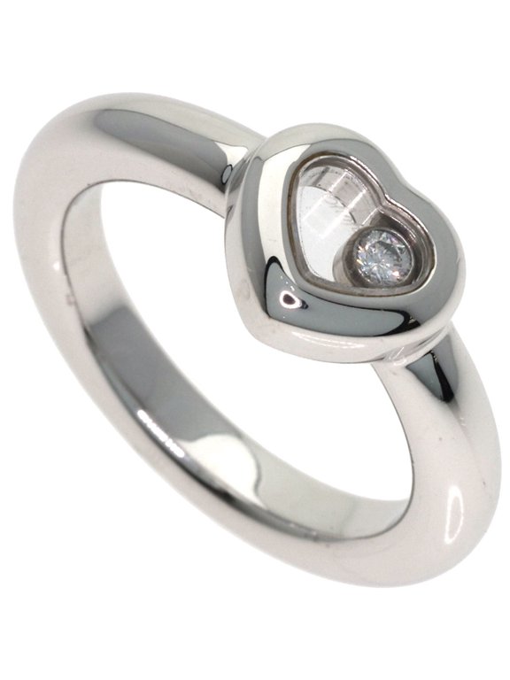 Pre-Owned Chopard Happy Diamonds Ring, 18K White Gold, Women's