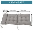 thumbnail image 2 of JIAN YA NA Adirondack Chair Cushion, Waterproof Indoor Outdoor High Back Rocking Chair Mat Seat Pad, 49.2''L x 21.6''W x 3''T, Gray, 1 Count, 2 of 10