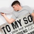 thumbnail image 4 of LHSHID Gifts for Son from Dad to My Son Blanket Happy Birthday Gifts for Son Best Graduation Christmas Ideas for Son Super Soft Fleece Throw Blankets Presents for Him Boys, 4 of 7