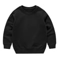 thumbnail image 2 of YUSIM Boys Cotton Sweatshirt- Crewneck Casual Long Sleeve Kids Fall Winter Basic Tops Black Size 12, 2 of 3