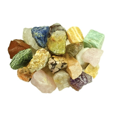 Natural Stones For Patios Fantasia Crystal Vault: 3 lbs Bulk Rough Brazilian Stone Mix - 1