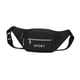 thumbnail image 5 of Riñonera para mujer, bolso de cintura ajustable, de gran capacidad, moderno, con cremallera, para hombro Negro, 5 of 9