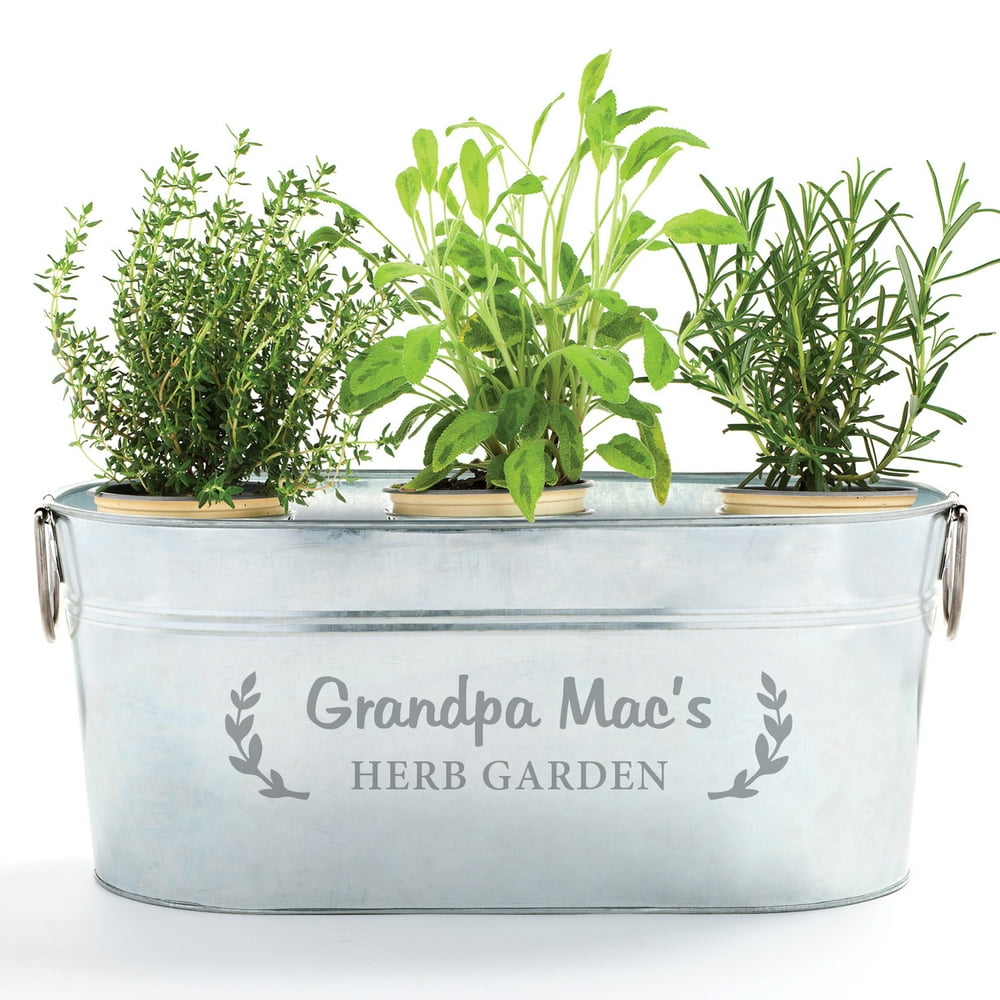 Personalized Steel Galvanized Tub For Herbs