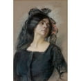 thumbnail image 2 of Alice Pike Barney 17x24 Black Ornate Framed Double Matted Museum Art Print Titled: Spanish Woman (ca. 1900), 2 of 5