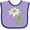 Lavender and Purple, variant on Inktastic Edelweiss- Flower Boys or Girls Baby Bib