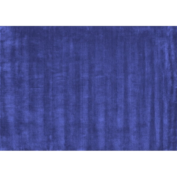Ahgly Company Indoor Rectangle Abstract Blue Contemporary Area Rugs, 8' x 12'