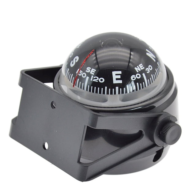 1 Set Boat Compass Direction Display Equipment Practical Simple Navigation Tools Sailing Tool with Clear Displaying for Outdoor Black