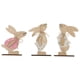 thumbnail image 1 of Wooden Rabbit Standing Figures Adding Charm to Holiday Decor Ensembles, 1 of 3