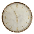 thumbnail image 2 of Reloj de pared de latón, silencioso, de cuarzo, funciona con pilas, redondo, decorativo, para el hogar y la sala de estar, diámetro de 40 cm., 2 of 14