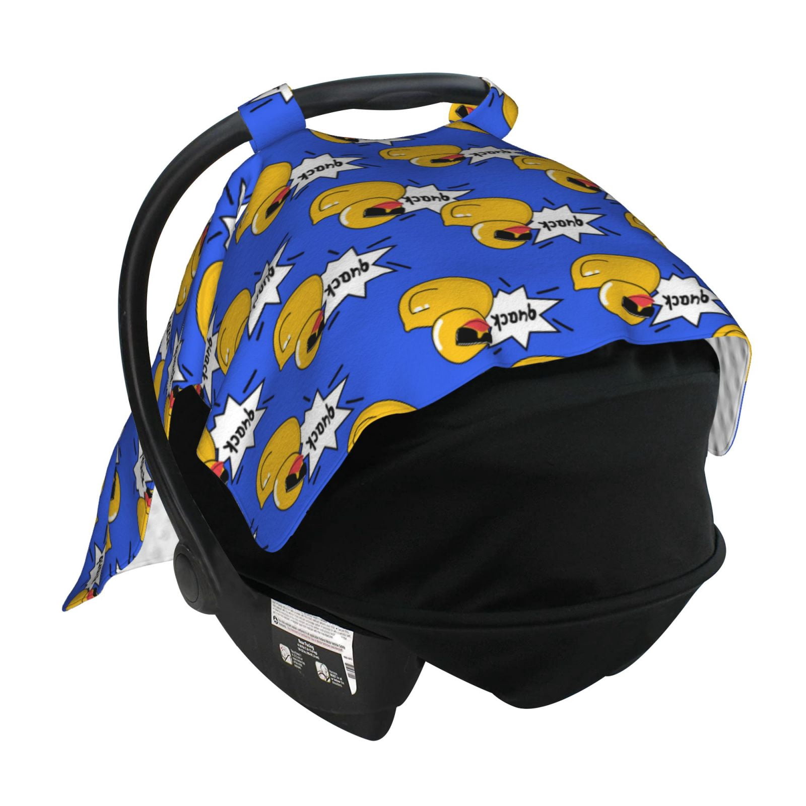 Car Seat Cover Baby - Funny Cartoon Cute Duck_A Breathable Infant Car Seat Cover for Baby Carseat, Lightweight Comfort Baby Essentials Must Haves Newborn Stuff for Girl Boy