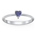 thumbnail image 2 of Heart Birthstone Ring - Blue Sapphire (September), 2 of 6