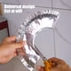thumbnail image 5 of Cubiertas de estufa para quemadores de gas | Revestimientos de papel de aluminio para protección contra derrames de aceite, grasa y alimentos | Almohadillas de goteo reutilizables | Color plateado |, 5 of 5
