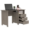 thumbnail image 3 of Light Gray Desk with Storage and Drawer Setup / Good for Work Environment, 3 of 4