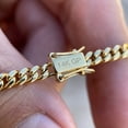 thumbnail image 5 of 14k Gold Plated Over Stainless Steel Miami Cuban Link Chain 14K GP Necklace 4MM x 18" Inch, 5 of 6