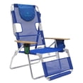 thumbnail image 1 of Open Box Ostrich Altitude 3N1 Outdoor Beach Lounge Chair with Footrest, Blue, 1 of 7