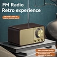 thumbnail image 3 of Radio FM con Recepción, Radio Portátil Bluetooth con Transistores y Altavoz de 5 W, Radios Vintage Recargables para el Hogar y el Exterior., 3 of 5