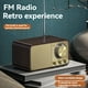 thumbnail image 3 of Radio FM con Recepción, Radio Portátil Bluetooth con Transistores y Altavoz de 5 W, Radios Vintage Recargables para el Hogar y el Exterior., 3 of 5