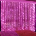thumbnail image 1 of 1pc Curtain Lights, 300 LED Curtain Fairy Lights With Remote, 8 Modes 9.8 × 9.8 Ft Curtain String Lights, Waterproof, USB Plug In, Copper Wire Lights For Bedroom Window Chrismas Wedding Party, 1 of 5
