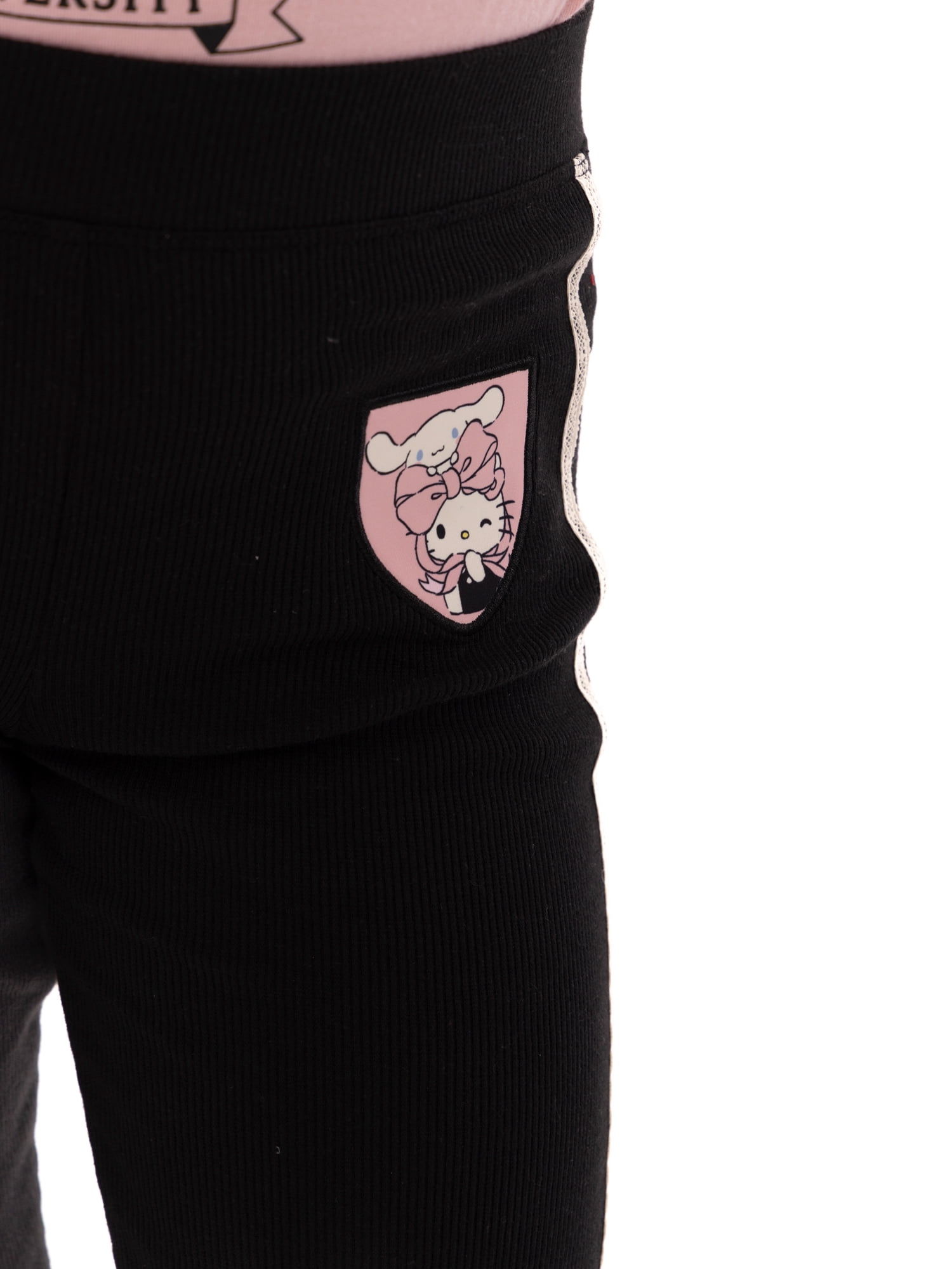Hello Kitty Girls Pants with Lace Applique & Bows, Sizes 4-16