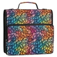 thumbnail image 5 of FORMRS Zipper Binder with Shoulder Strap 2-inch Ring 500 Sheet Capacity File Bag, Colorful Dragon Scales Pattern, 5 of 5