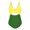 Green, variant on GYRATEDREAM Girls One Piece Swimsuits Sleeveless Cross Back Swimsuits Beach Swimwear Bathing Suits for 5-6 Years