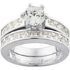 Personalized Sterling Silver 5.25 CZ Bridal Set
