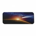 thumbnail image 1 of Outer Space Computer Mouse Pad, Comet Tail Approaching Planet Mars Cosmos Dark Solar System Scenery, Rectangle Non-Slip Rubber Mousepad Large, 31" x 12" Gaming Size, Blue Orange, by Ambesonne, 1 of 2