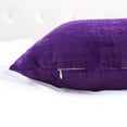 thumbnail image 6 of Home Soft Things Textured Velvet Pillow Covers (Set of 2), - Imperial Purple - 26" x 26", 6 of 6