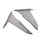 thumbnail image 3 of Deflectores de aire laterales para parabrisas y alerones laterales altos para motocicletas 2022-2025 Gris, 3 of 9