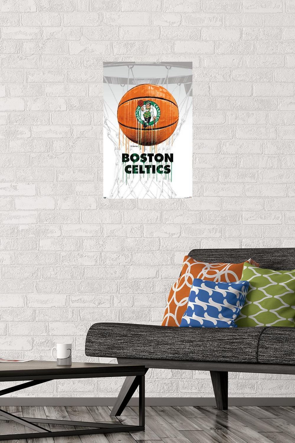 NBA Boston Celtics - Drip Ball 20 Wall Poster