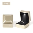 thumbnail image 3 of LED Light Diamond Ring Boxes Storage For Engagement Wedding Birthday Valentine's Day Ring Display Organizer Jewelry Accessories Red, 3 of 6