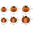 thumbnail image 4 of Hadanceo Halloween Pumpkin Ornament Cute Fluffy Plush Toy Ghost Face Pumpkin Stuffed Doll Decoration Halloween Party Scene Layout Props Holiday Gift, 4 of 8
