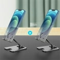 thumbnail image 4 of H8-01 Foldable Phone Stand For Desk Angle Height Adjustable Cell Phone Holder Portable Tablet Cradle Desktop Dock, 4 of 9
