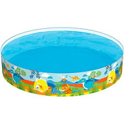 Taylor Toy Snapset Swimming Pool for Kids Toddler and Baby Pool 96" Diameter x 18" Depth, 203 Gallon Kiddie Pool Dinosaur