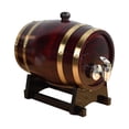 thumbnail image 1 of Barril de madera, cubo de vino, regalo de decoración, Vintage, barril de cerveza, barril de vino para almacenamiento de brandy, licores, mesa familiar 1.5L Retro, 1 of 9