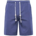 thumbnail image 1 of Jophufed Fashion Plus-Size Man Solid Elastic Waist Loose Pockets Bandage Short Pants, 1 of 4