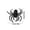 C, variant on GFHFHITJ Halloween Realistic Spider, Halloween Spoof Black Spider Simulation Insect Plastic Props, Scene Layout Model for Halloween Party Decoration
