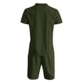 thumbnail image 4 of Men's underwear One Button Suits for Men Night for Men Tux Prom Suits Slim Light Prom Outfits 3 Piece Boys Suit Modern Fit Custom Jackets Men's Set 2 Piece Army Green 2XL, 4 of 6