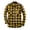 Gold, variant on Mens Thin Shirts Long Sleeve Casual Fall Winter Lapel Plaid Shirt Jacket Loose Fit Button Down Mens Shirts