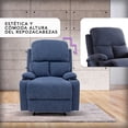 thumbnail image 4 of Sillón reclinable manual tapizado con tela Cosmobel  Brady, 4 of 7