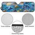 thumbnail image 6 of Uorisanigo Windshield Sunshade Front Window Sun Shade Foldable Ocean Dolphin Printed Sun Visor for Jeep Wrangler JL JLU 2018-2025 & Jeep Gladiator(JT) 2020-2025, UV Ray Reflector Heat Shield, 6 of 7