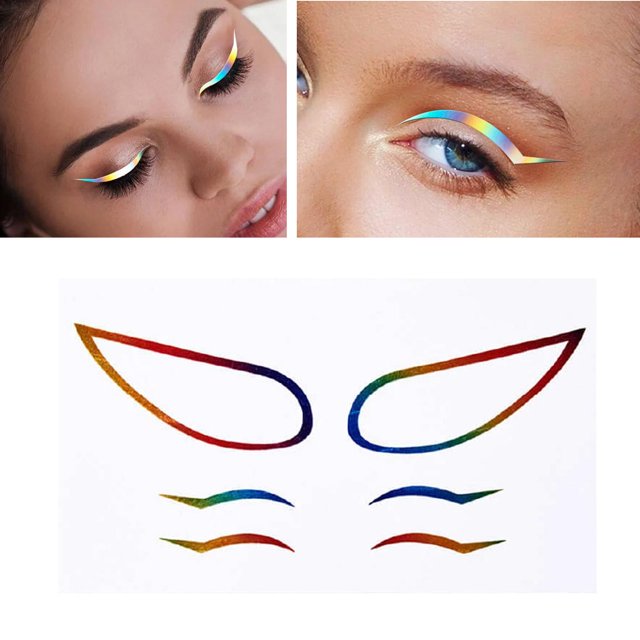 de ojos Cinta de párpados Autoadhesivo A shamjiam Delineador de ojos: pegatinas