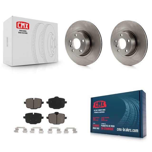 CMX Rear Disc Brake Rotors and Ceramic Pads Kit for Car 2012 BMW X3 From 10 11 K8C-101689