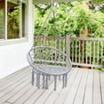 thumbnail image 3 of Gymax Hammock Chair Hanging Cotton Rope Macrame Swing Chair Indoor Outdoor Gray, 3 of 6