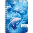 thumbnail image 3 of Global Printed Products Hardcover 2025 Daily, Monthly & Weekly Planner 5.5"x8", Blue Koi, 3 of 8