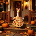 thumbnail image 2 of Porch Goose Outfits, Halloween Goose Outfit Spring Costume Set, Dress with Straw Hat and Sunglasses for Lawn Patio Yard Outdoor Decor (#24, 23in), 2 of 10